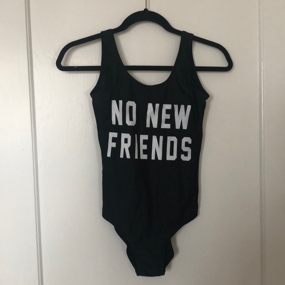 No New Friends one piece bathing suit! 💦